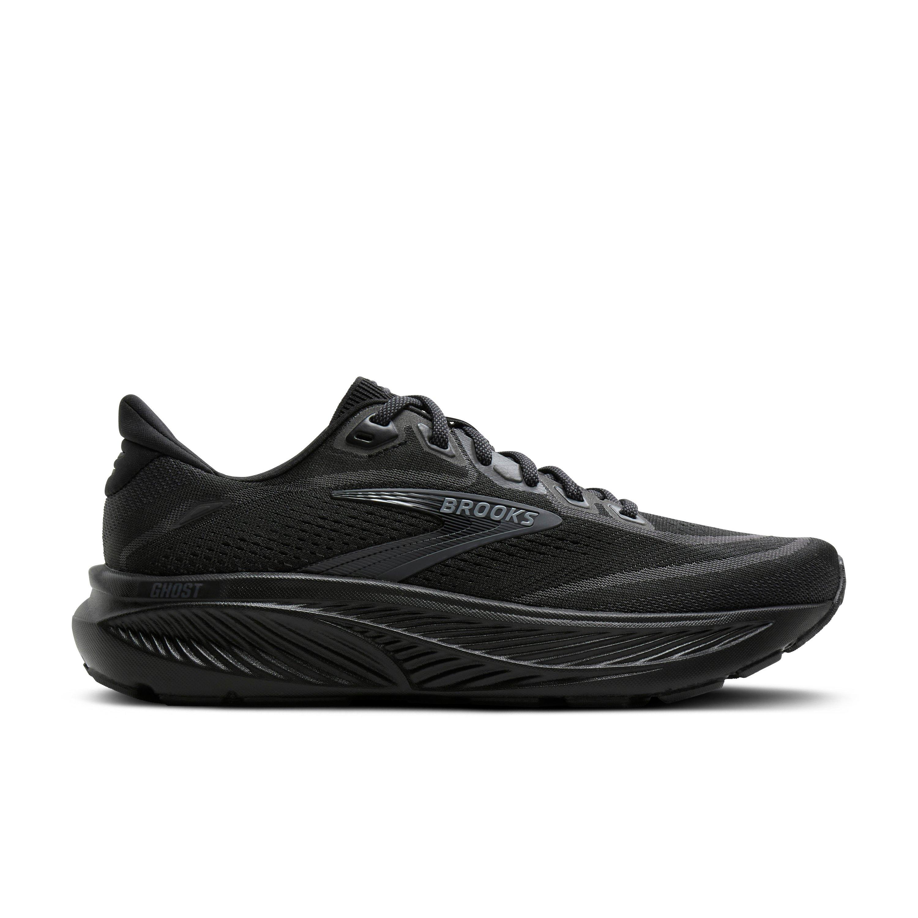 Brooks Ghost 18 "Black/Black/Ebony" Men's Wide Running Shoe - BLACK/BLACK/EBONY